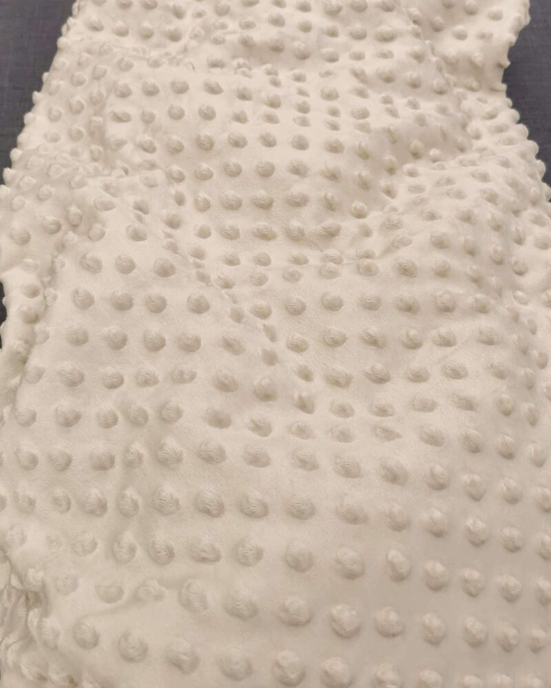 tissu minky doudou greige