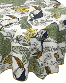nappe coton enduit toucan