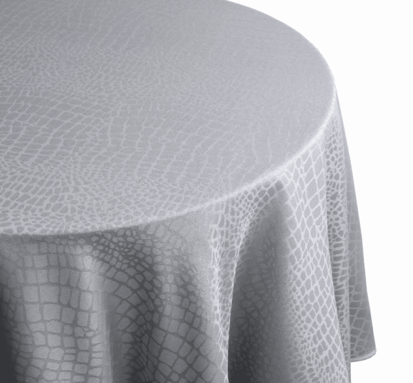 nappe croco ronde grise damqssée