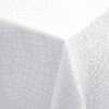 nappe damasseÌ�e rectange croco blanc