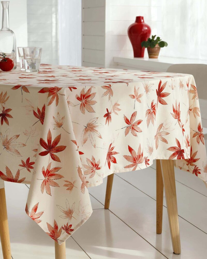 Nappe En Coton 250x136 Cm + 10 Serviettes 41x41 Cm - Multicolore, Neuf Sans étiquette