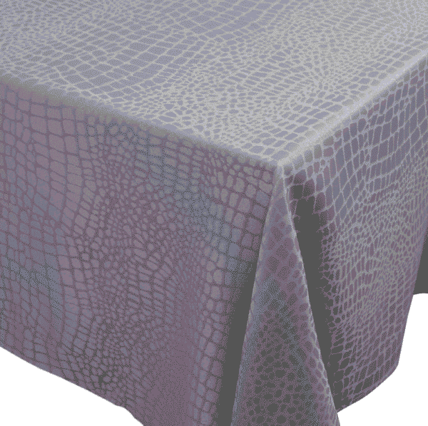 nappe jacquard damassée croco grise