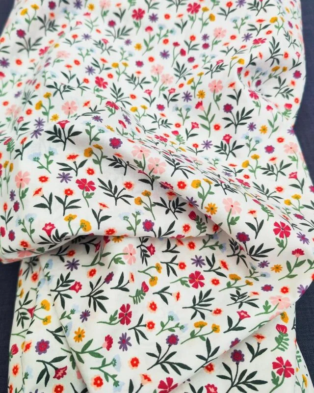 Coupons De Tissu Floral Bleu Pour Loisirs Créatifs - Patchwork, Couture, Sacs