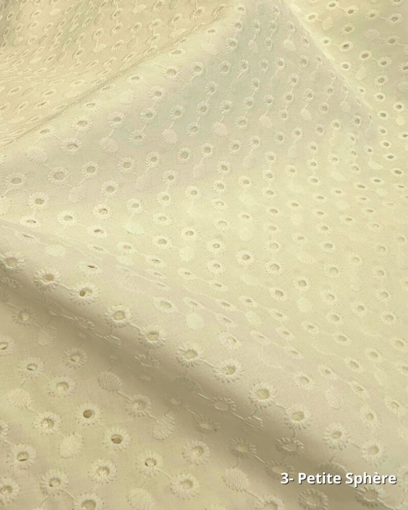 tissus cotons broderie anglaise petite sphère oeko-tex