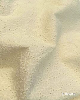tissus cotons broderie anglaise rosace oeko-tex