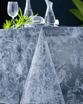 nappe toile cirée peonia translucide