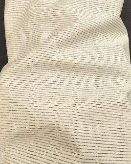 tissu jean écru à pois