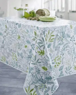 nappe toile cirée laurier vert