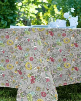 toile cirée paradisiaque multicolore