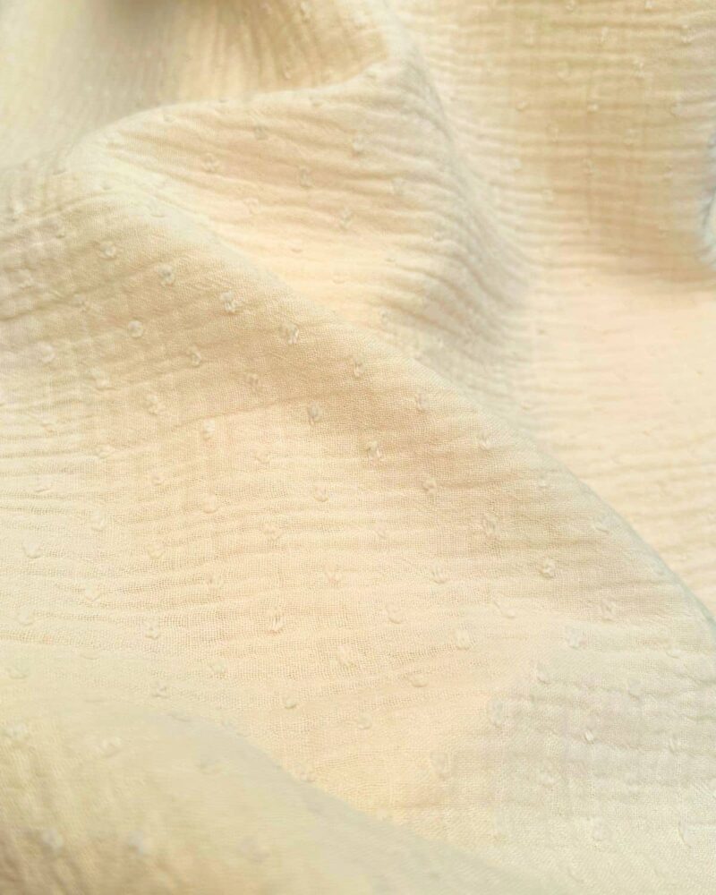 Double Gaze de Coton Plumetis : 8 Coloris – Image 3