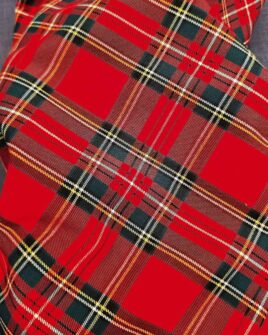 tissu tartan écossais rouge