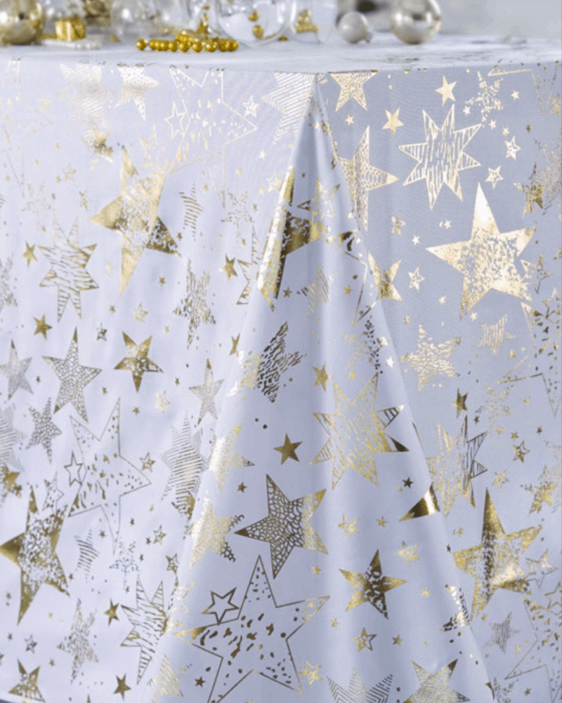 nappe meridiana polyester blanc or