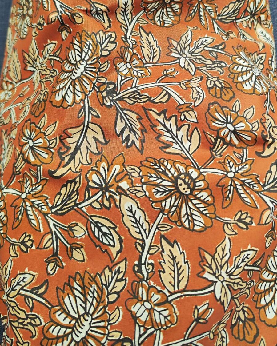 tissu coton keraza camel