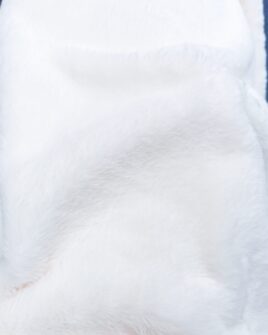 tissu rabbit blanc