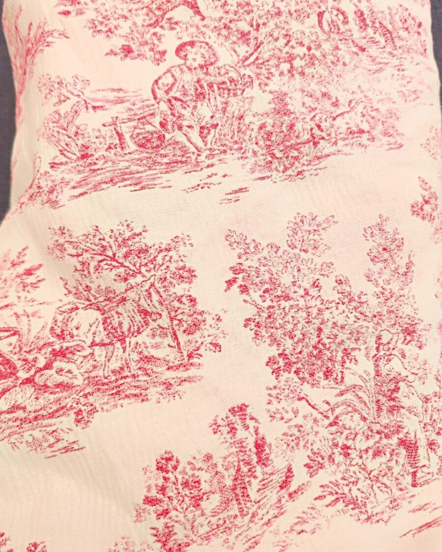 toile de jouy colline rose