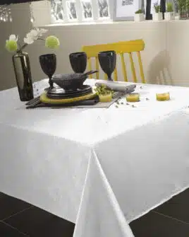 nappe polyester electra blanc