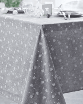 nappe polyester fiocco gris