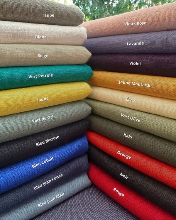 Tissu Lin : 20 Coloris – Image 2