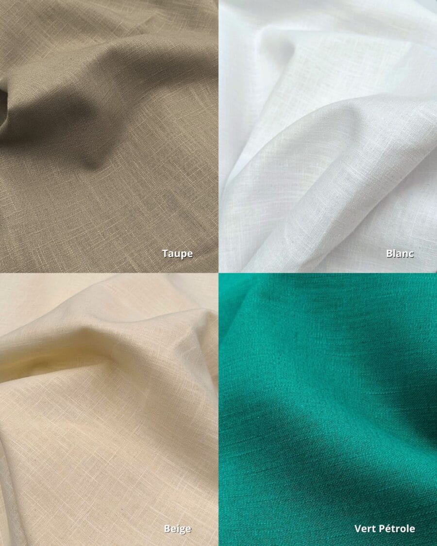tissu 100% lin lavé
