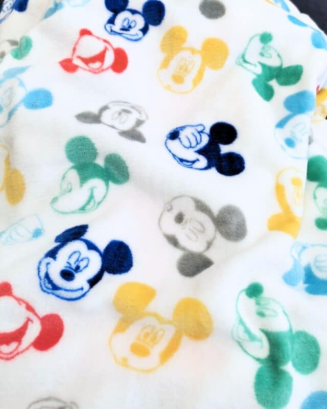 tissu polaire mickey multicolore licence disney