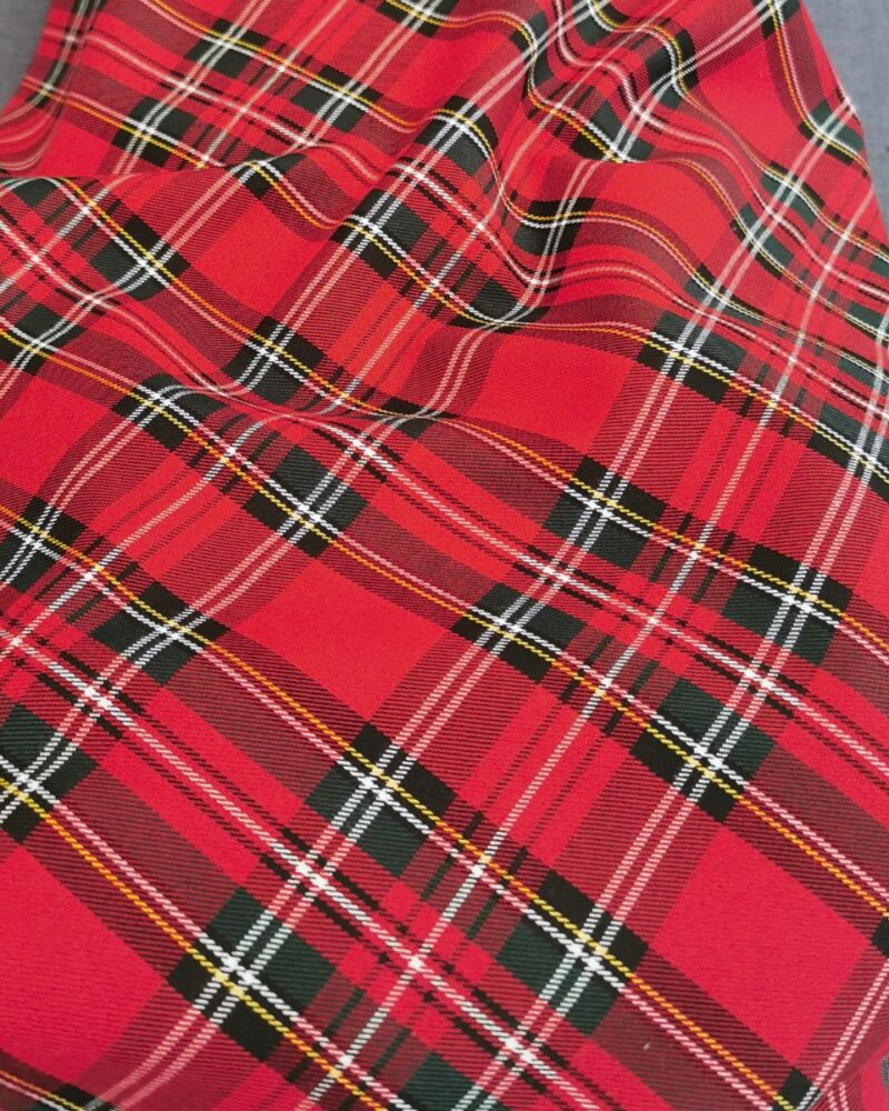 tissu tartan écossais rouge