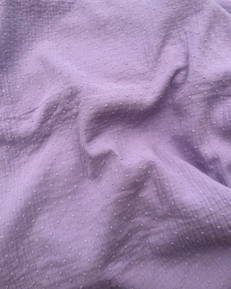 double gaze plumetis lilas