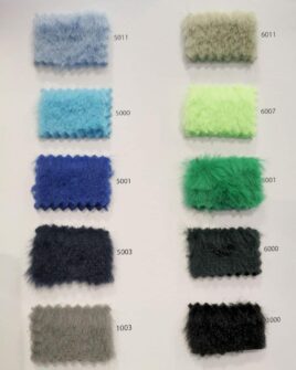 nuancier tissu fausse fourrure poil court uni