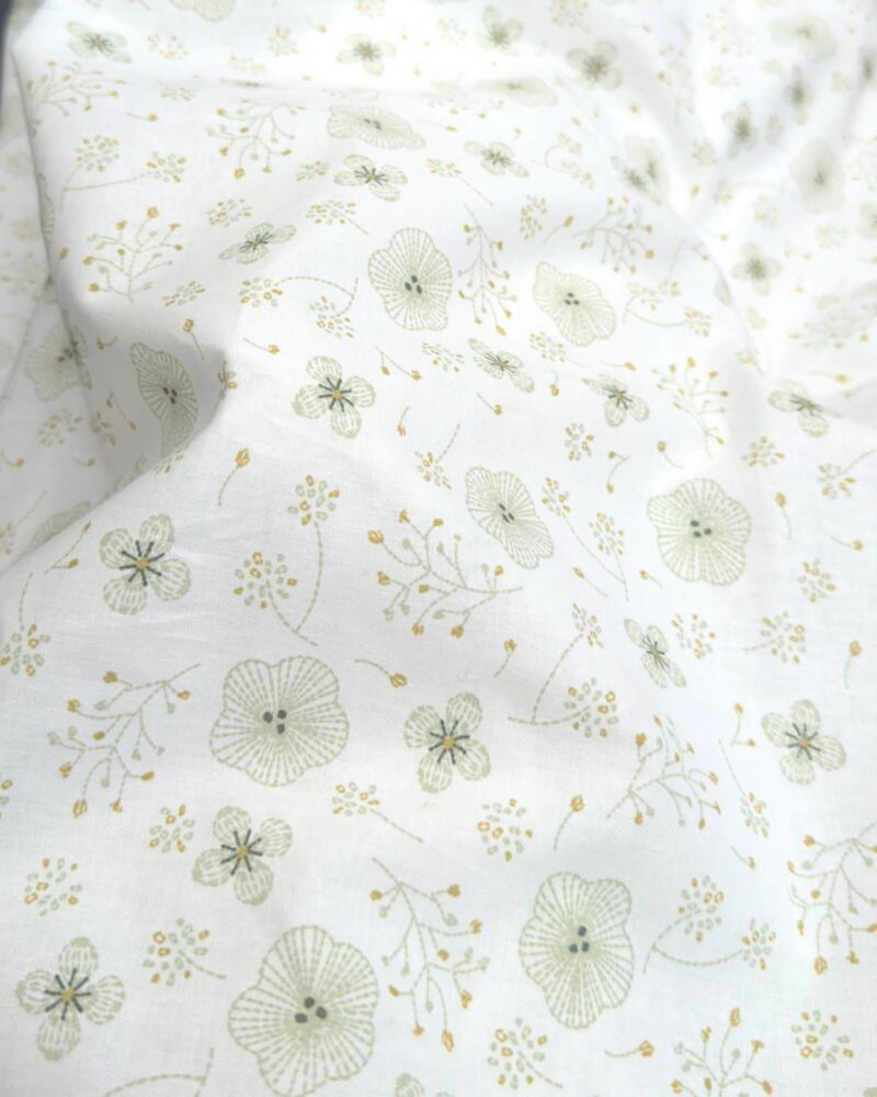 tissu coton imprimé nénuphar oeko-tex