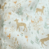 tissu double gaze imprimé biche blanc