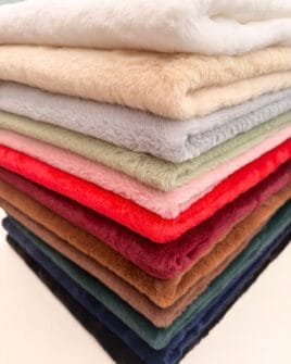 tissu fausse fourrure poil court uni oeko-tex