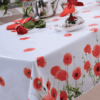 nappe toile cirée red poppy rouge