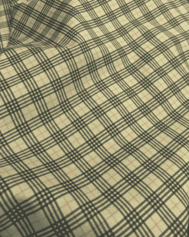 tissu coton bio imprimé tartan vert