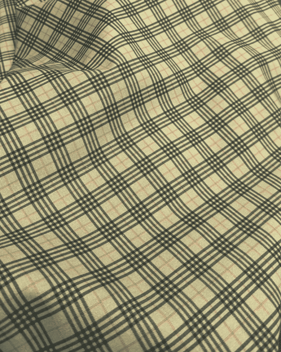 tissu coton bio imprimé tartan vert