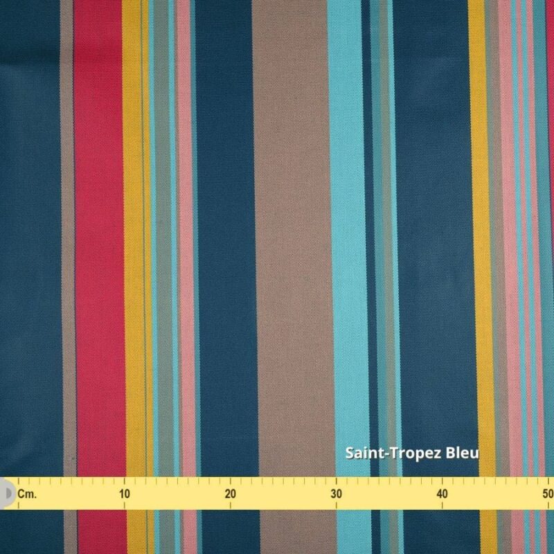 tissu enduit saint tropez bleu