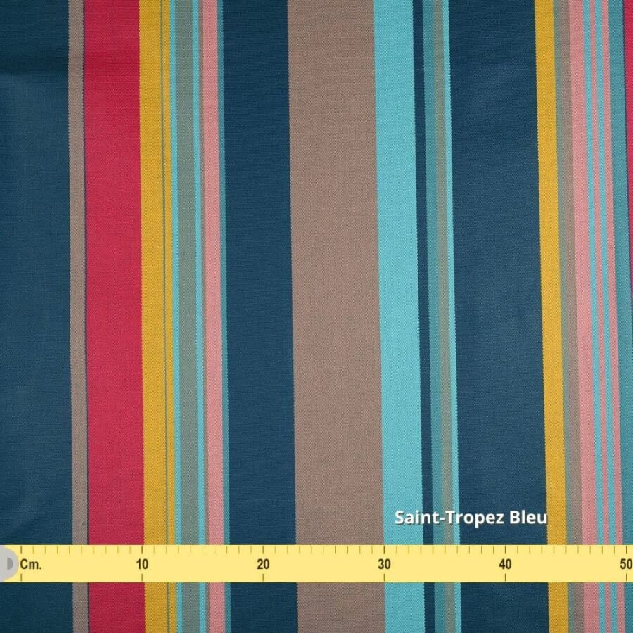 tissu enduit saint tropez bleu
