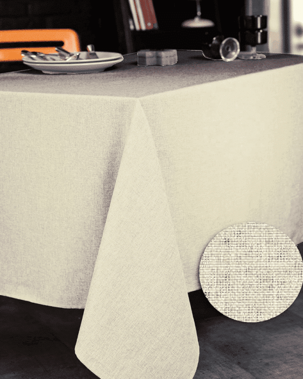 nappe brome écru polyester