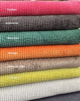 tissus velours 500 raies nouveaux coloris oeko-tex
