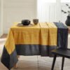 nappe taffetas froissés ambiance safran anthracite