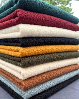 tissu lainage bouclette au mètre