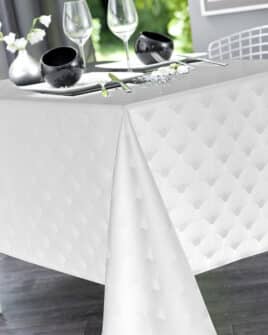 nappe polyester scale blanc