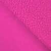 tissu lainage bouclette uni fuchsia verso