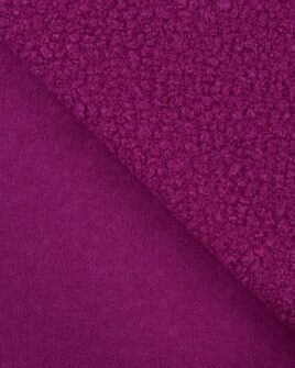 tissu lainage bouclette violine