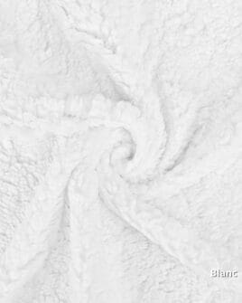 tissu teddy blanc
