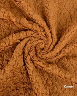 tissu teddy camel