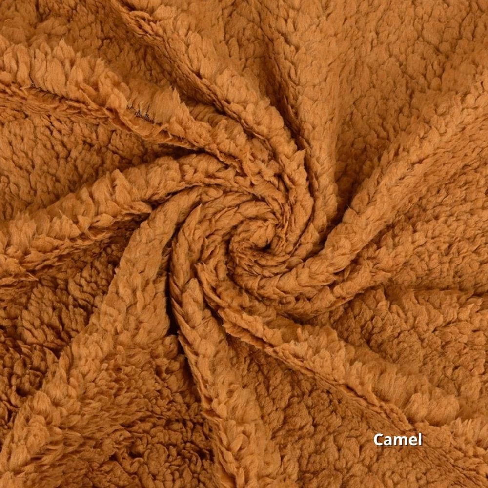 tissu teddy camel