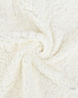 tissu teddy écru