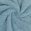 tissu fausse fourrure teddy bleu jean