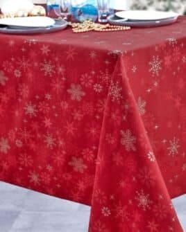 nappe polyester limésy rouge