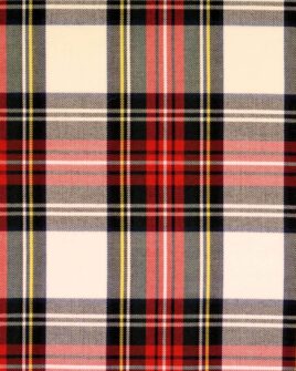 tissu tartan écossais écru