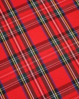 tissu tartan écossais rouge